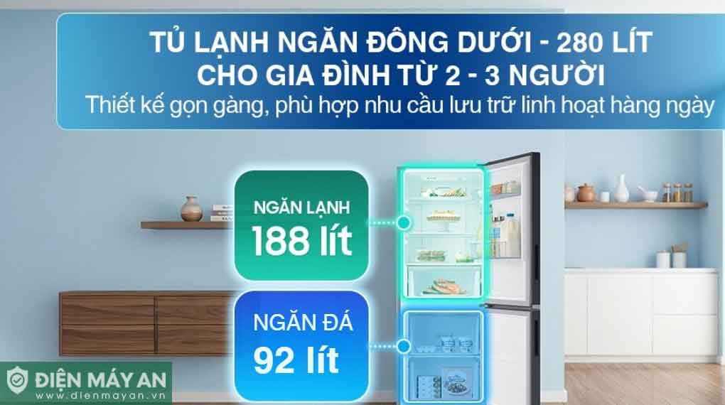 Tủ lạnh Samsung Inverter 280 lít RB27N4020B1/SV
